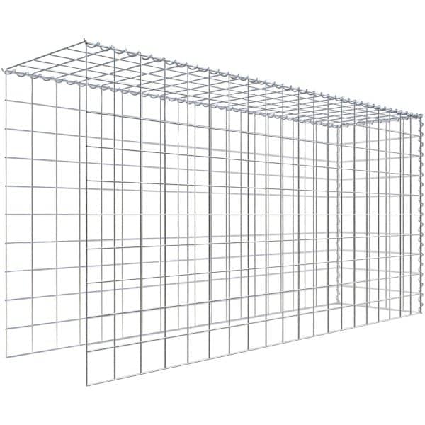 Gabiona Gabione-Anbaukorb Typ 4 100 x 200 x 50 cm Maschenw 10 x 10 cm