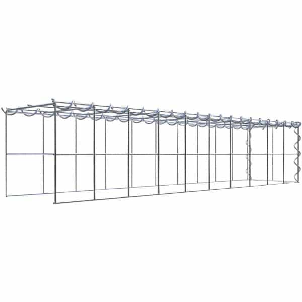 Gabiona Gabione-Anbaukorb Typ 4 20 x 100 x 20 cm Maschenw 10 x 10 cm