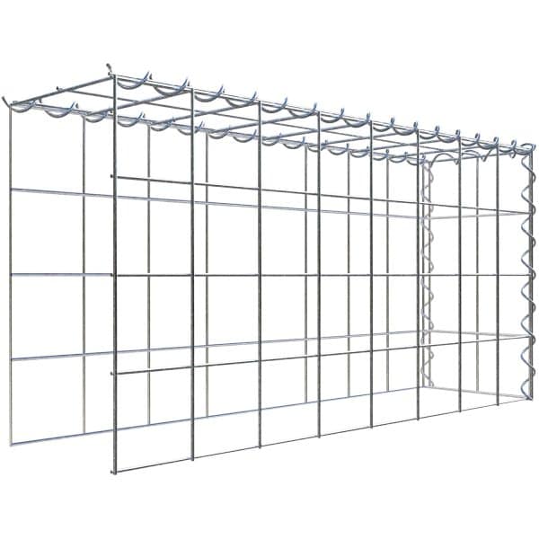 Gabiona Gabione-Anbaukorb Typ 4 40 x 80 x 20 cm Maschenw 10 x 10 cm