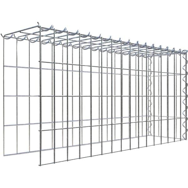 Gabiona Gabione-Anbaukorb Typ 4 40 x 80 x 20 cm Maschenw 5 x 10 cm