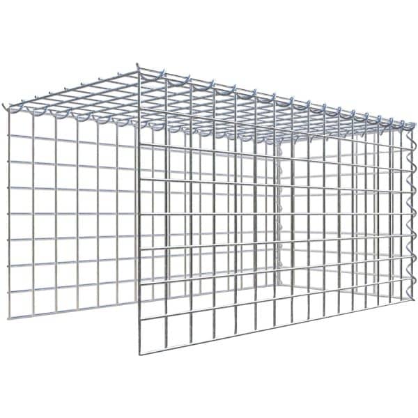 Gabiona Gabione-Anbaukorb Typ 4 40 x 80 x 40 cm Maschenw 5 x 5 cm