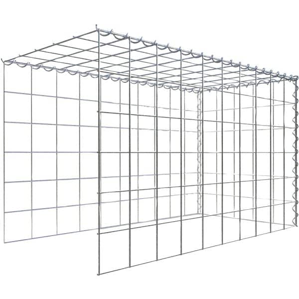 Gabiona Gabione-Anbaukorb Typ 4 60 x 100 x 50 cm Maschenw 10 x 10 cm