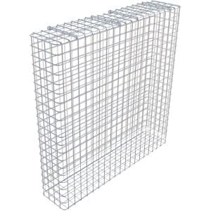 Gabiona Gabione feuerverz 102 x 102 x 22 cm Maschenw 5 x 5 cm