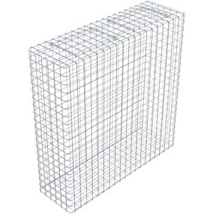 Gabiona Gabione feuerverz 102 x 102 x 32 cm Maschenw 5 x 5 cm