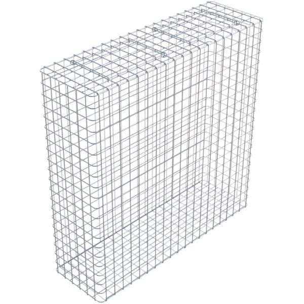 Gabiona Gabione feuerverz 102 x 102 x 32 cm Maschenw 5 x 5 cm