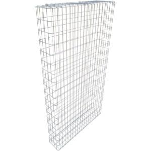 Gabiona Gabione feuerverz 182 x 102 x 22 cm Maschenw 5 x 10 cm
