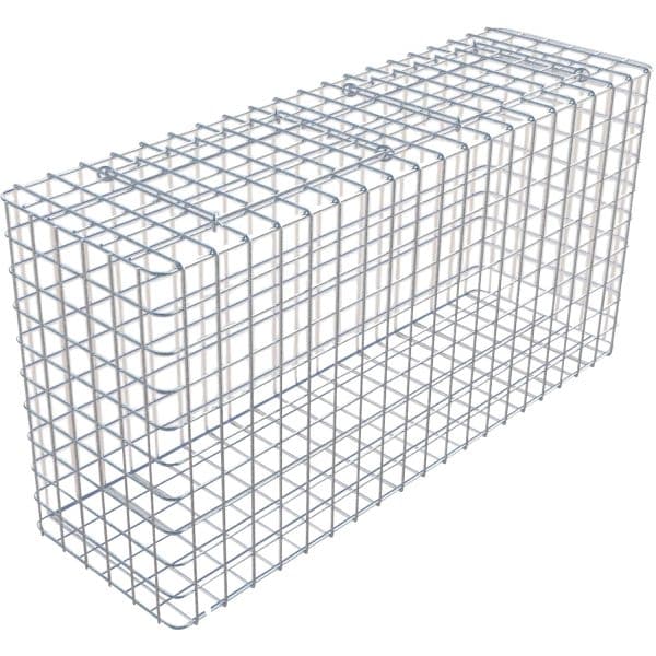 Gabiona Gabione feuerverz 52 x 102 x 32 cm Maschenw 5 x 5 cm
