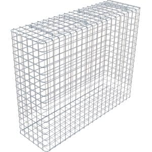 Gabiona Gabione feuerverz 82 x 102 x 32 cm Maschenw 5 x 5 cm