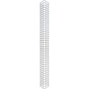 Gabiona Gabionen-Säule eckig feuerverz 200 x 17 x 17 cm Maschenw 5 x 5 cm