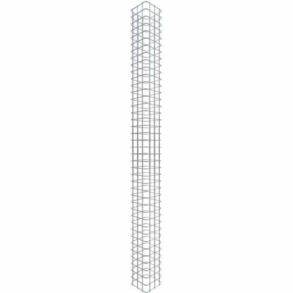 Gabiona Gabionen-Säule eckig feuerverz 200 x 17 x 17 cm Maschenw 5 x 5 cm