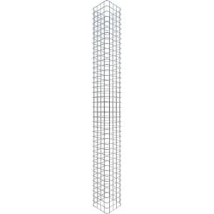 Gabiona Gabionen-Säule eckig feuerverz 200 x 22 x 22 cm Maschenw 5 x 5 cm