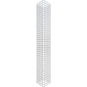 Gabiona Gabionen-Säule eckig feuerverz 200 x 27 x 27 cm Maschenw 5 x 5 cm