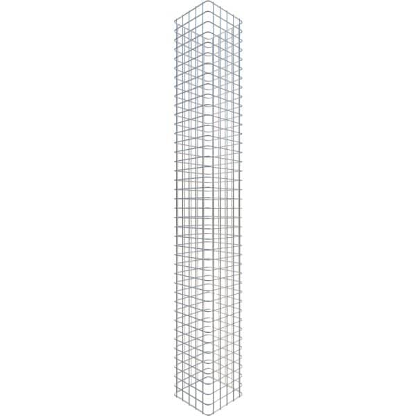 Gabiona Gabionen-Säule eckig feuerverz 200 x 27 x 27 cm Maschenw 5 x 5 cm