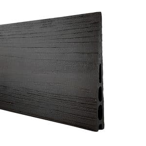 GartenLand Musterstück WPC Zaun Set Schwedenprofil Anthrazit Holzstruktur 20 cm