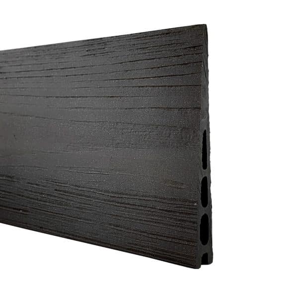 GartenLand Musterstück WPC Zaun Set Schwedenprofil Anthrazit Holzstruktur 20 cm