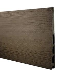GartenLand Musterstück WPC Zaun Set Schwedenprofil Braun Holzstruktur 20 cm