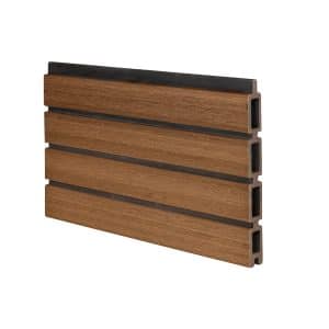 GartenLand Musterstück WPC Zaun Set Shadowline Mahagoni 20 cm