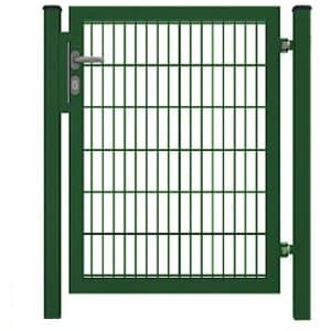 Gartentor Basic für Doppelstabmattenzaun Moosgrün 100 cm x 100 cm