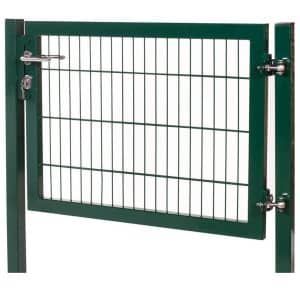 Gartentor Industrietor für Doppelstabzaun 6/5/6 mm Moosgrün 120 cm x 160 cm