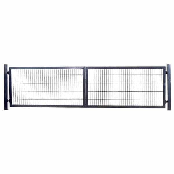 Gartentor Industrietor für Doppelstabzaun 8/6/8 mm Anthrazit 300 cm x 80 cm