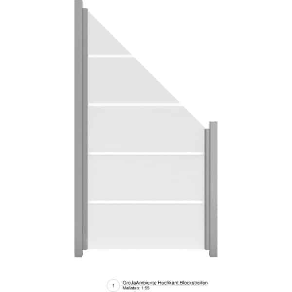 GroJa Ambiente Schräg Links Blockstreifen 90 cm x 180/90 cm x 0