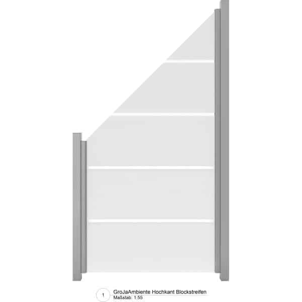 GroJa Ambiente Schräg rechts Blockstreifen 90 cm x 180/90 cm x 0