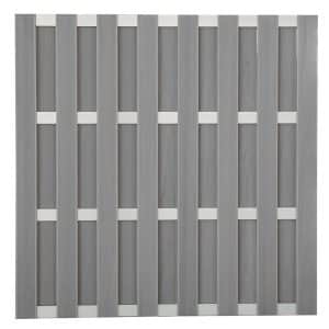 GroJa Fertigzaun Quadratisch Grau 180 cm x 180 cm
