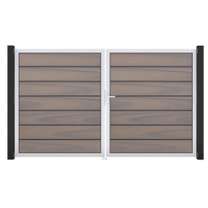 GroJa Grande Steckzaun Tor Premium DIN Links EV1 Bi-Color co-extrudiert