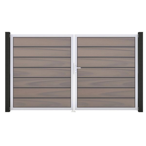 GroJa Grande Steckzaun Tor Premium DIN Rechts EV1 Bi-Color co-extrudiert