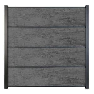 GroJa HPL-Steckzaun Premo 180 cm x 183 cm Anthrazit