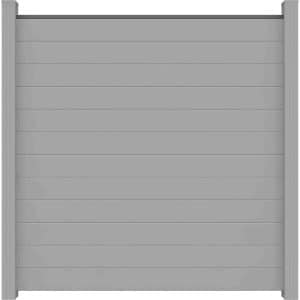 GroJa Lumino Steckzaun Quadratisch Silbergrau 180 cm x 180 cm x 2 cm