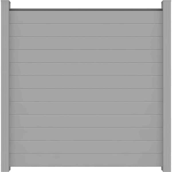 GroJa Lumino Steckzaun Quadratisch Silbergrau 180 cm x 180 cm x 2 cm