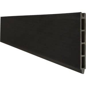 GroJa Solid Einzelprofil Steckzaun 15 cm x 180 cm Schwarz