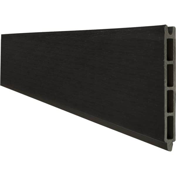 GroJa Solid Einzelprofil Steckzaun 15 cm x 180 cm Schwarz