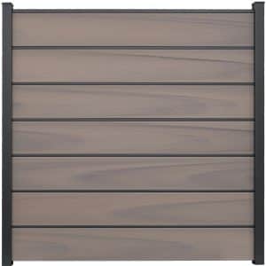 GroJa Solid Grande Premium Steckzaunsystem 180 x 180 cm Bi-Color Braun