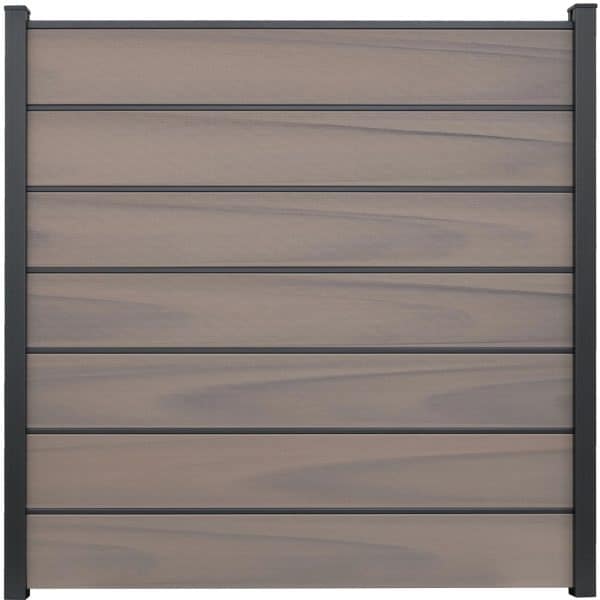 GroJa Solid Grande Premium Steckzaunsystem 180 x 180 cm Bi-Color Braun