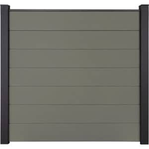 GroJa Solid Grande Steckzaunsystem 180 x 180 cm Grau