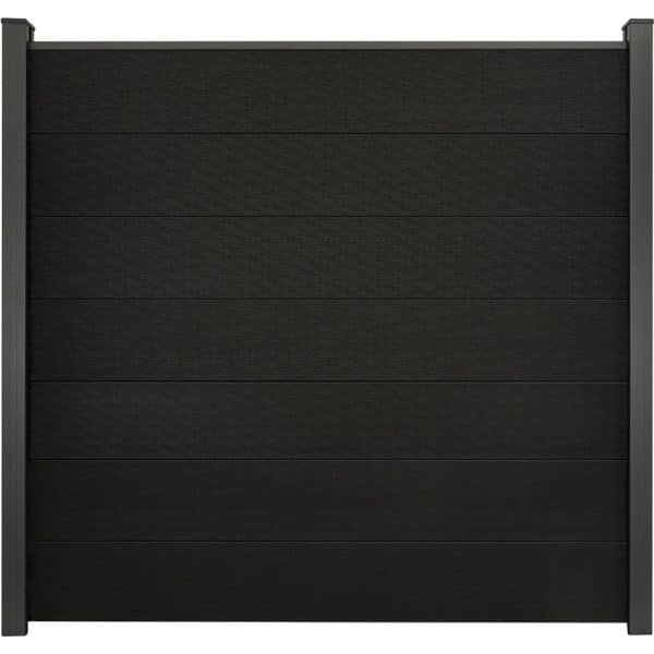 GroJa Solid Grande Steckzaunsystem 180 x 180 cm Schwarz