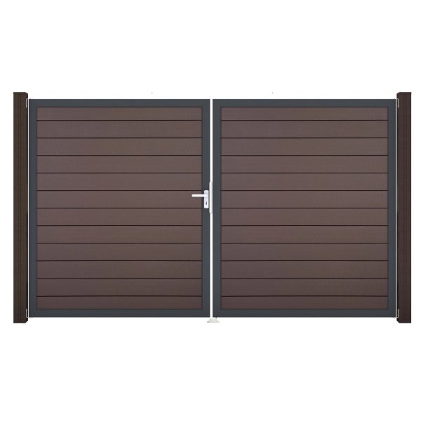 GroJa Solid Steckzaun Tor DIN Links DB Terra