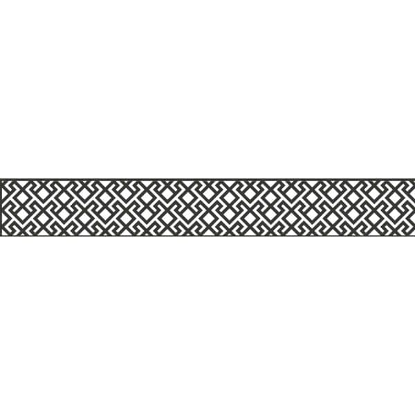 GroJa Steckzaun Designeinsatz Abstract 180 x 30 cm DB703