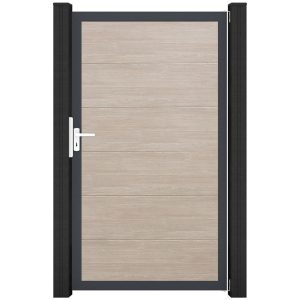 GroJa Steckzaun Tor BasicLine Universal-DIN DB Sheffield Oak
