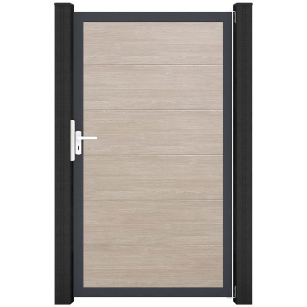 GroJa Steckzaun Tor BasicLine Universal-DIN DB Sheffield Oak