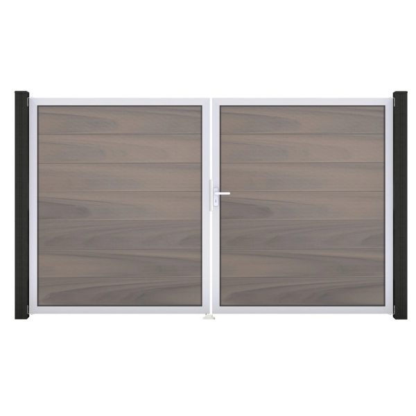 GroJa Steckzaun Tor Grande DIN Rechts EV1 Bi-Color co-extrudiert