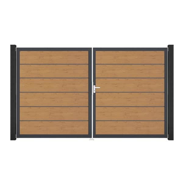 GroJa Tor 2-flg. Basicline Premium Asteiche Natur 306 cm x 180 cm DIN Rechts