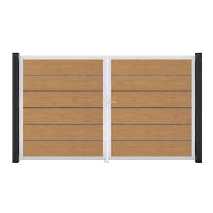GroJa Tor 2-flg. Basicline Premium Asteiche Natur EV1 306 cm x 180 cm DIN Rechts