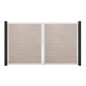GroJa Tor 2-flg. Basicline Schmal Sheffield Oak EV1 306 cm x 180 cm DIN Links