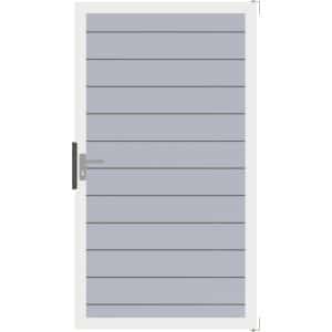 GroJa Tor Lumino Universal DIN 100 cm x 180 cm Silbergrau