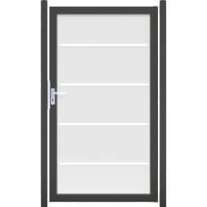 GroJaAmbiente Tor Blockstreifen DIN: links Rahmen DB703