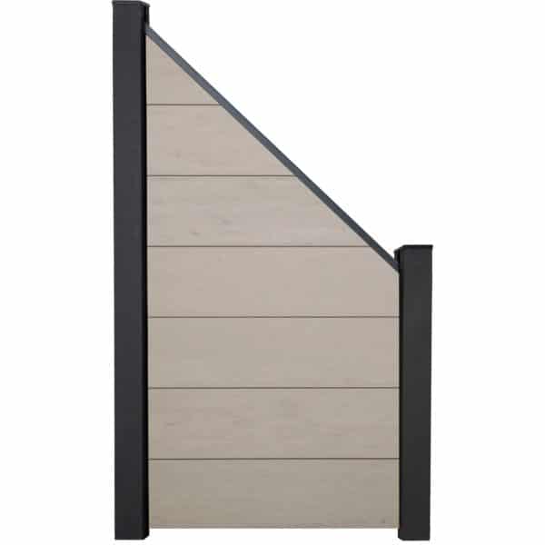 GroJaSolid Grande Schräg 90 cm x 180/90 cm Bi-Color Beige