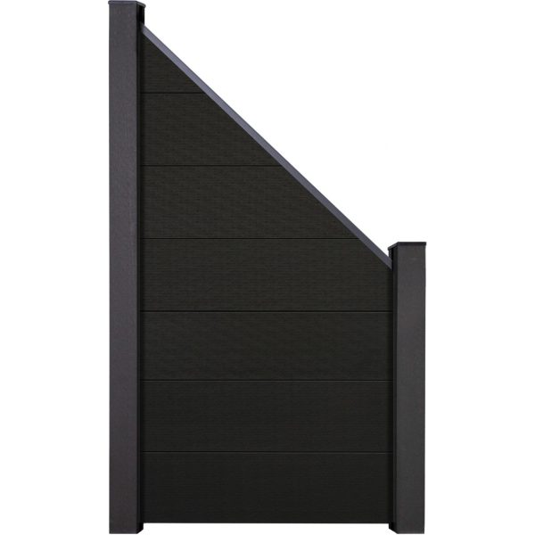 GroJaSolid Grande Schräg 90 cm x 180/90 cm Schwarz